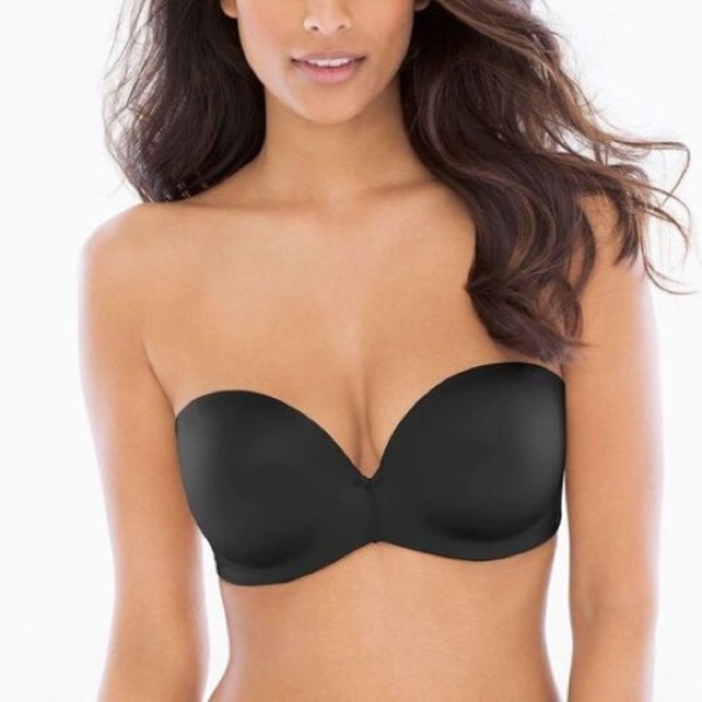SOMA Black ENHANCING SHAPE Strapless Push Up Bra